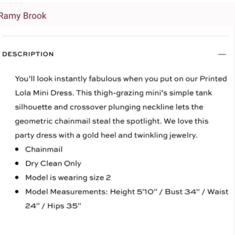 NWT New $485 REMY BROOK DRESS - Picture 7 of 7